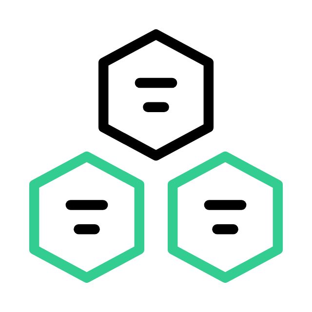 Icono animado de identidad corporativa