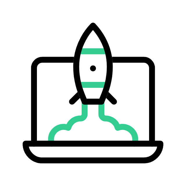 Icono de lanzamiento de proyectos