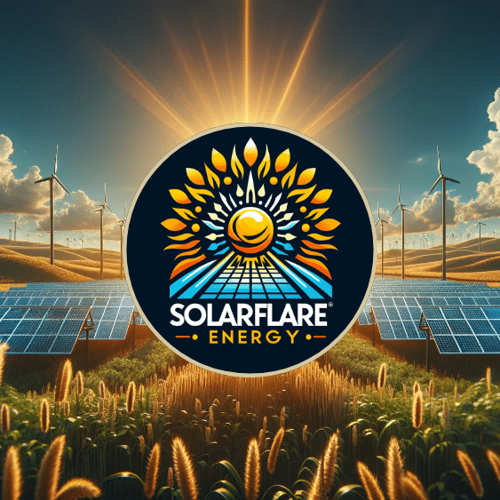 Diseño Gráfico para Energía Renovada: Brillando con SolarFlare