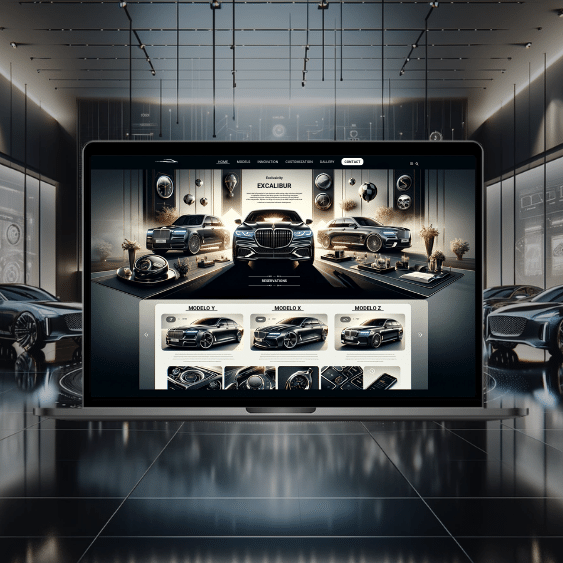 Velocidad y Elegancia: Concesionario Virtual de Lujo en Desarrollo Web