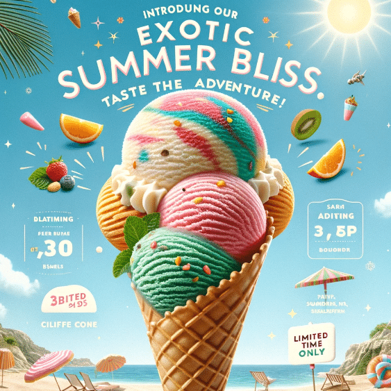 Marketing Digital para Sabores de Verano: Helado Tropical en Tu Pantalla